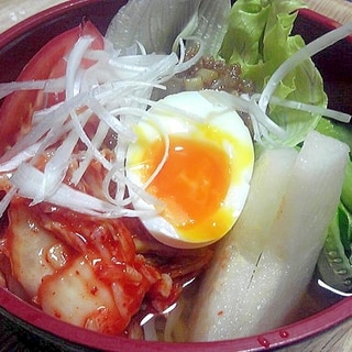 梨を入れたさっぱり冷麺